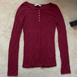 Bluenotes maroon long sleeve tee